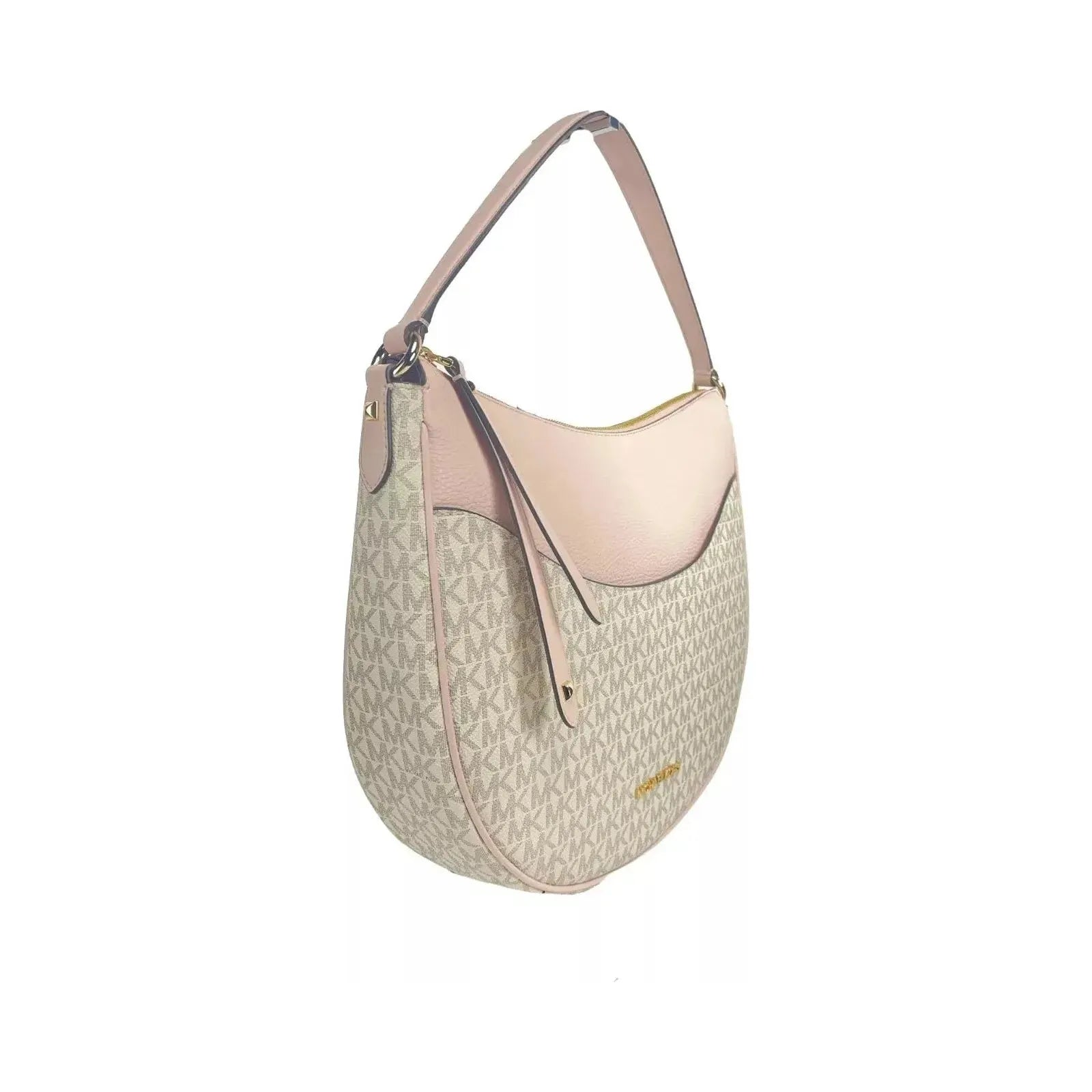 Luxour, Michael Kors Large Dover Half Moon Crossbody Bag Purse Powder Blush Multi, 