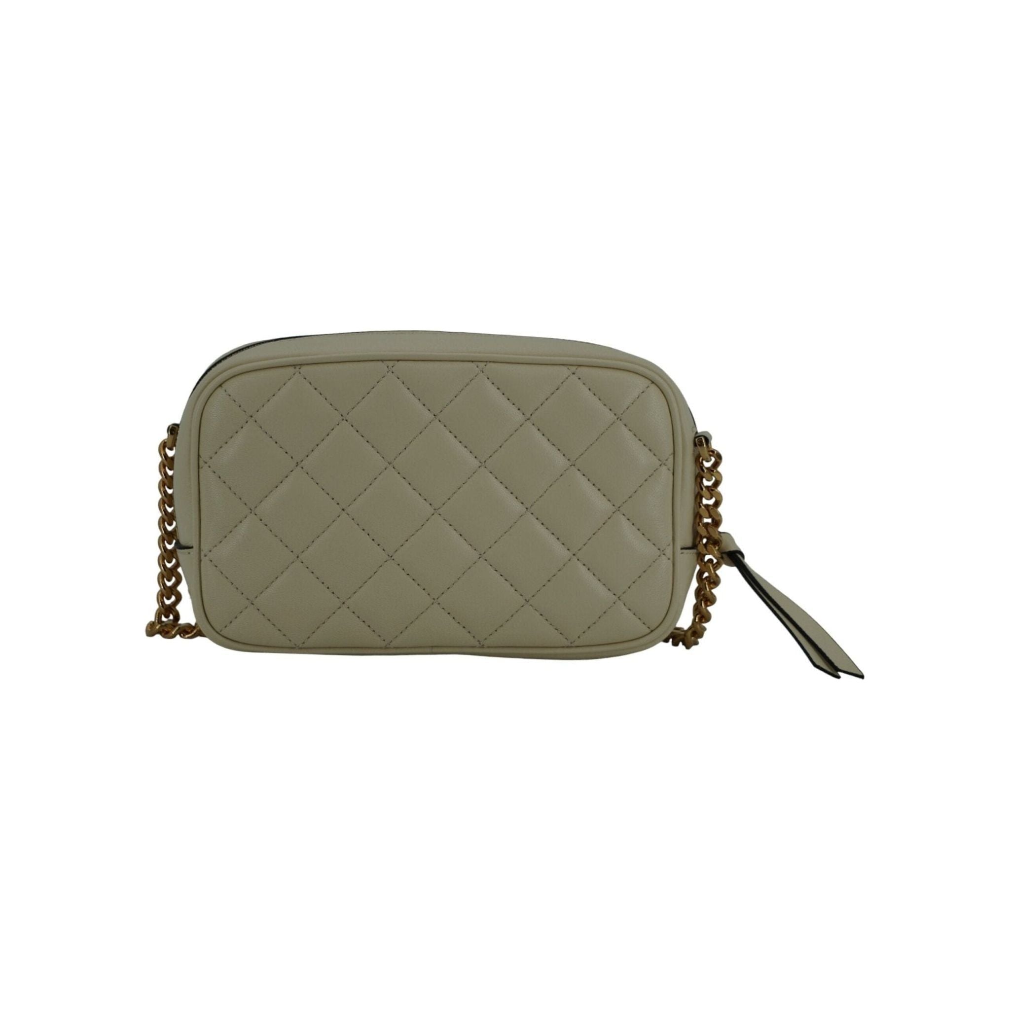 Luxour, Versace Elegant White Lamb Leather Camera Bag, 