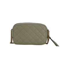 Luxour, Versace Elegant White Lamb Leather Camera Bag, 