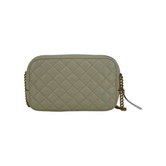 Luxour, Versace Elegant White Leather Camera Shoulder Bag, 