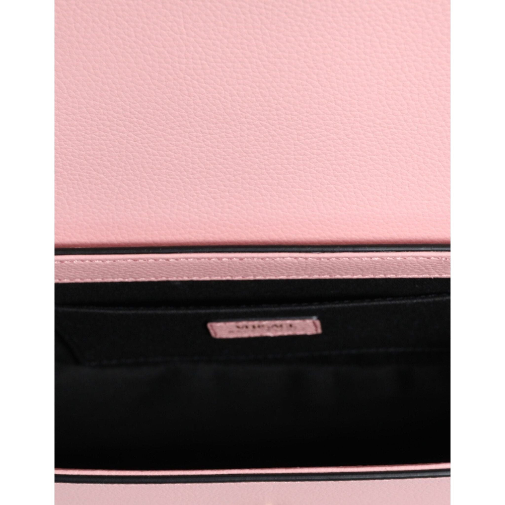 Luxour, Versace Pink Grainy Calf Leather Logo Crossbody Shoulder Bag, 